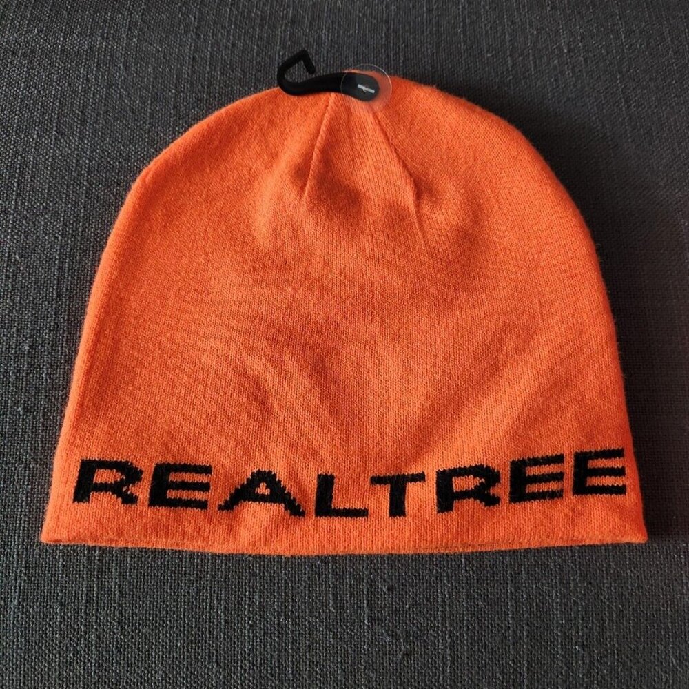 Realtree Orange Reversible Beanie Toque Hat Unisex OS Knit
